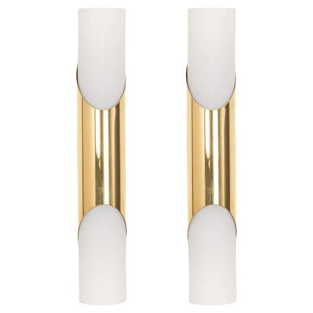 Pair of stunning sconces designed in the style by maija liisa komulainen (finland) /raak. Minimalistic design executed...