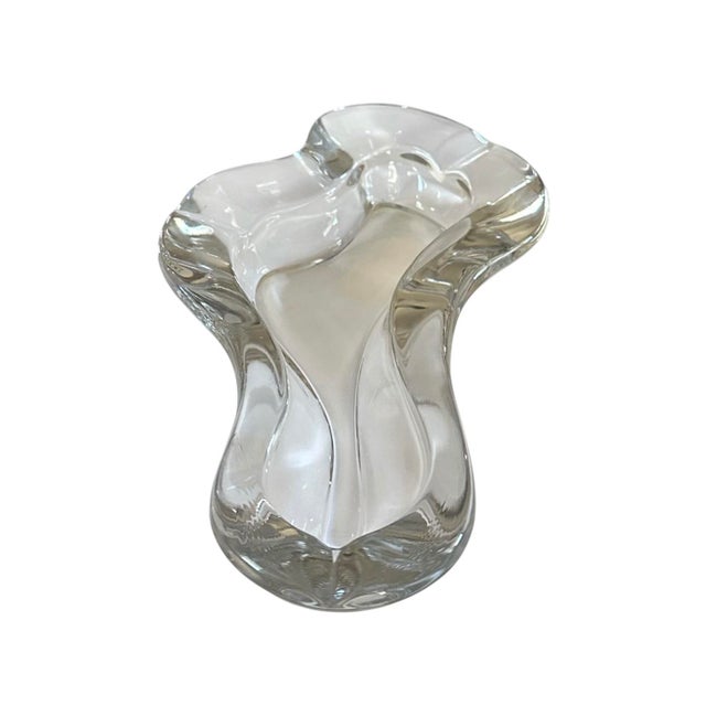 Mid 20th Century Vintage Italian Clear Glass Murano Style Wavy / Organic / Freeform Ashtray / Vide Poche / Valet / Trinket Dish, Circa 1970 For Sale - Image 5 of 8