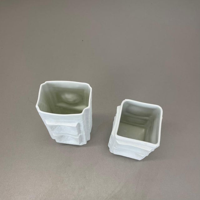 Op Art Vases attributed to Martin Freyer for Rosenthal, Germany, 1970s, Set of 2 For Sale - Image 16 of 18