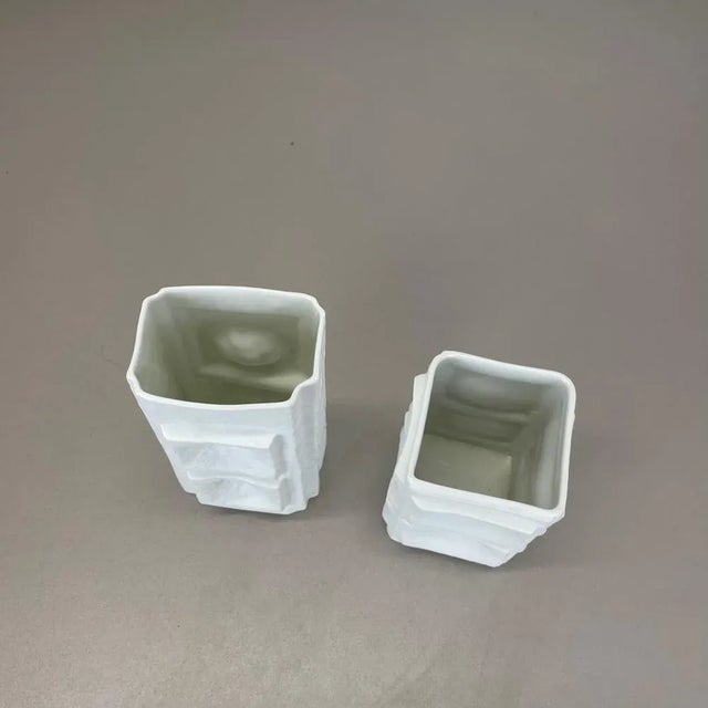 Op Art Vases by Martin Freyer for Rosenthal, Germany, 1970s, Set of 2 For Sale - Image 16 of 18