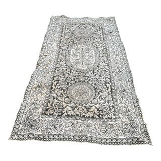 Art Nouveau Velvet Table Runner For Sale