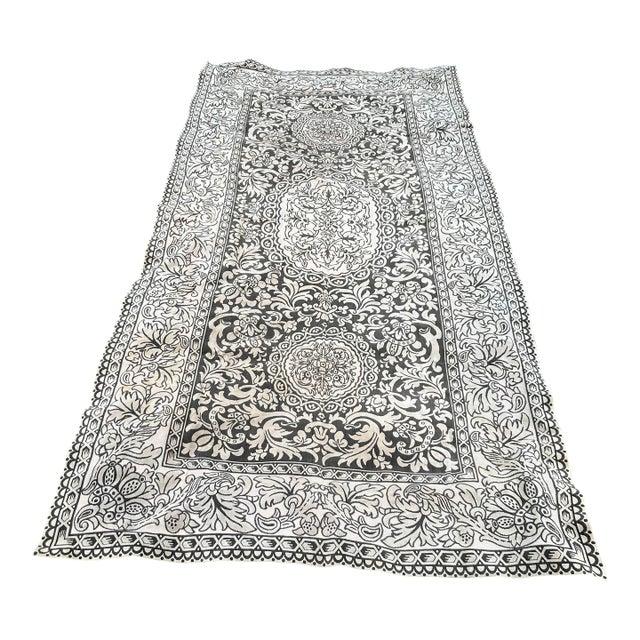 Art Nouveau Velvet Table Runner For Sale
