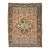 Dreamy Antique Persian Heriz | Terracotta, Teal, Seafoam, Pale Sky, Brick, Copper, Indigo | 7 X 10 For Sale