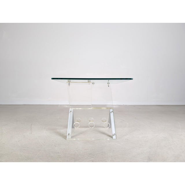 Postmodern Coffee Table in Acrylic Glass, 1970s For Sale - Image 3 of 9