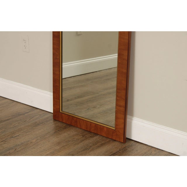 Wood Henredon Vintage Pair Of Walnut Louis XV Style Trumeau Wall Mirrors For Sale - Image 7 of 12