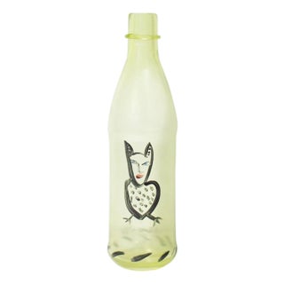 Kosta Boda Pet Glass Bottle by Ulrica Hydman Vallien For Sale