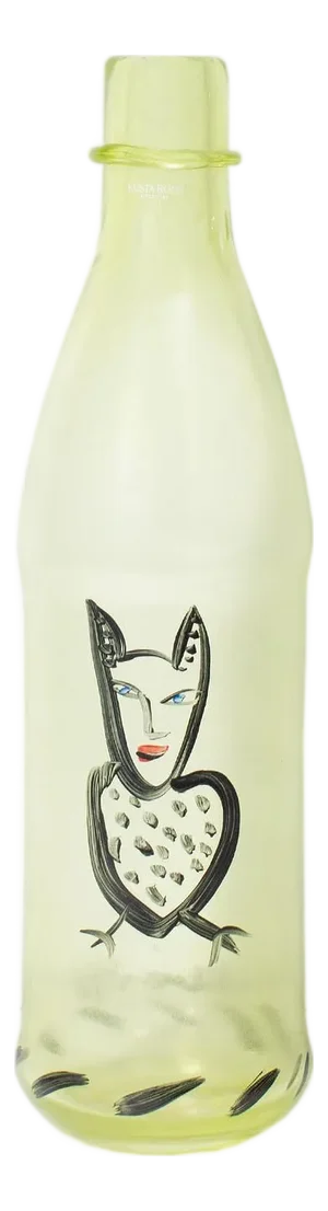 Kosta Boda Pet Glass Bottle by Ulrica Hydman Vallien