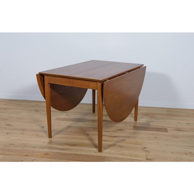 Mid-Century Danish Extendable Dining Table in Teak, 1960s For Sale - Image 10 of 18