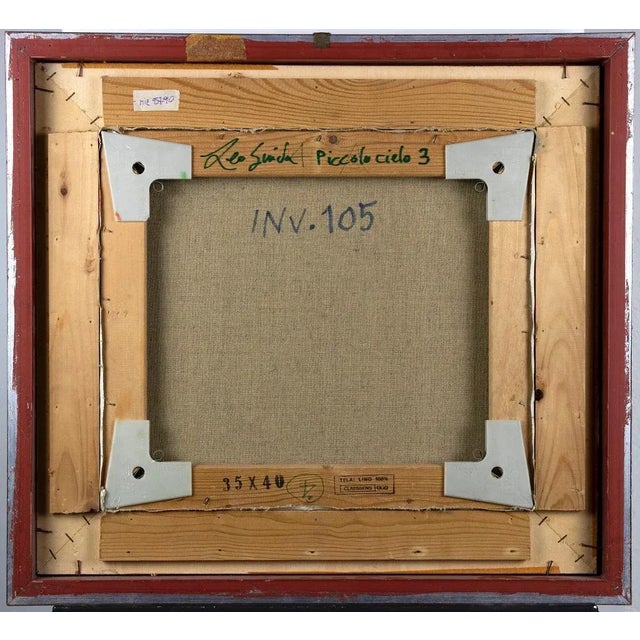 Contemporary Leo Guida, Little Sky 3, Original Oil Paint on Canvas, 1985 For Sale - Image 3 of 4