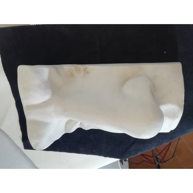 White Plaster Nose with Wall Shelf, Italy, 1990s For Sale - Image 8 of 11
