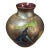 Vintage Studio Hand Blown Iridescent Art Glass Vase For Sale
