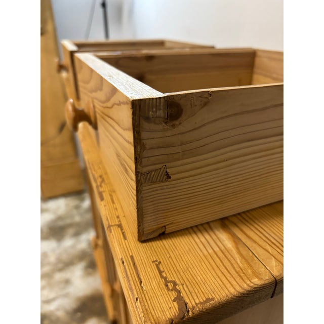 Rustic European Antique European Pine Pot Cupboards - a Pair For Sale - Image 3 of 9