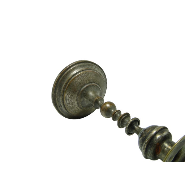 Eclectic Gilloched Candlestick, 1900s For Sale - Image 11 of 13