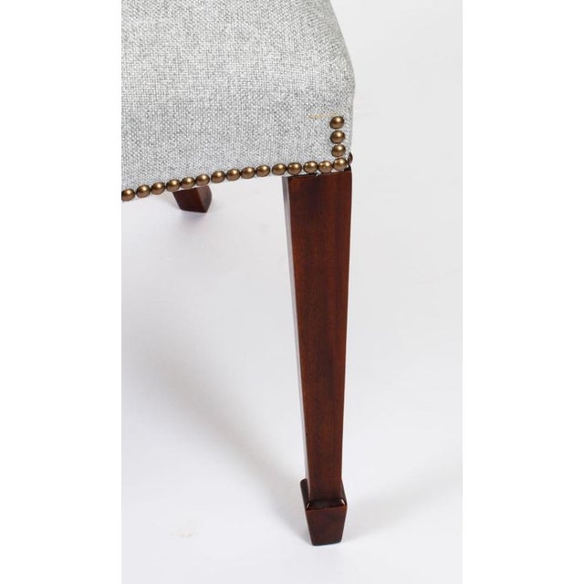 Vintage Hepplewhite Revival Shield Back Dining Chairs, Set of 12 For Sale - Image 6 of 18