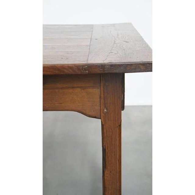 Brown Antique French Farm Chestnut Dining Table with Drawers, Early 19th Century For Sale - Image 8 of 17