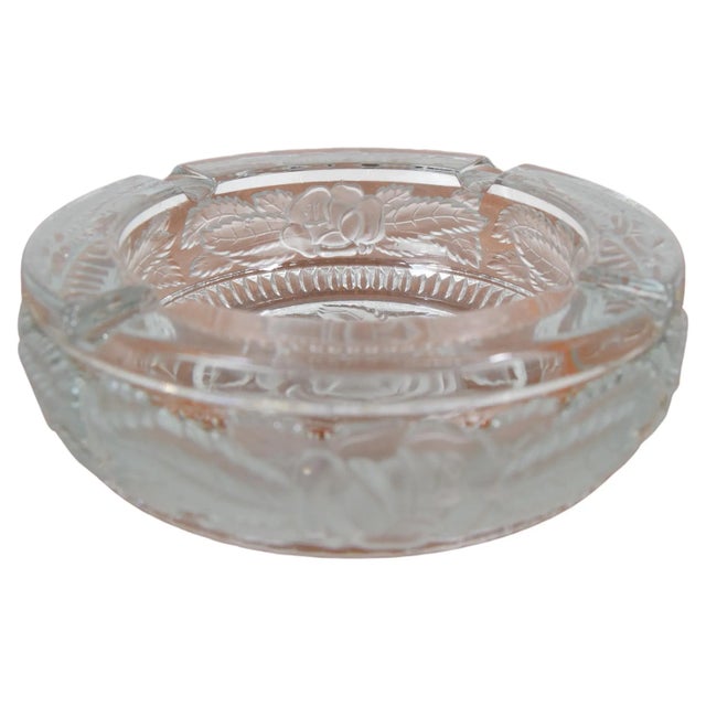 Mid-Century Glass Bohemia Cristal Ashtray, 1950s For Sale - Image 3 of 7