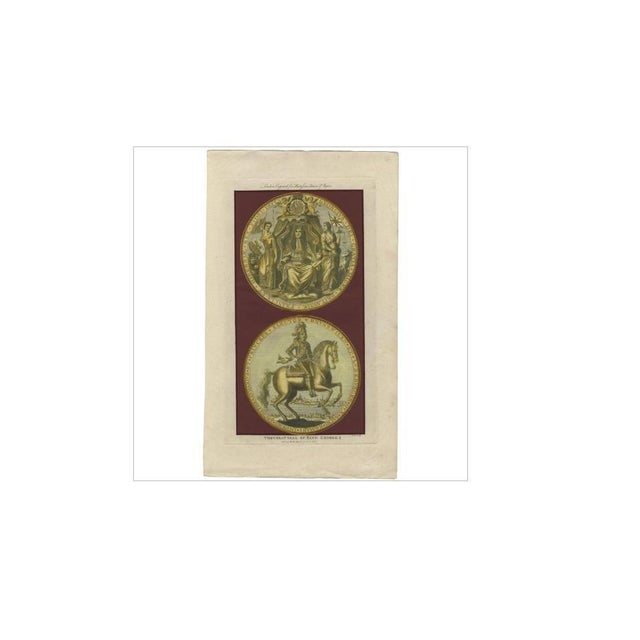 Harrison, Great Seal of King George I, History of England, 1786, Print For Sale - Image 4 of 10