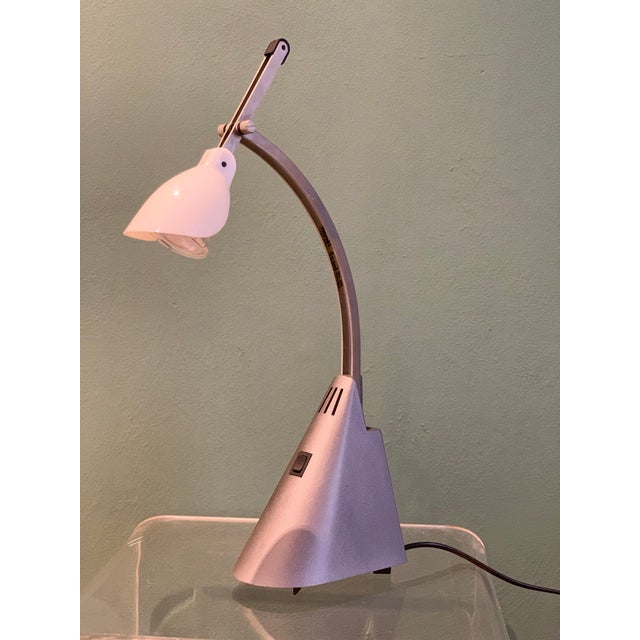 Mid-Century Modern Tata Desk Lamp in Lacquered Grey Metal by Giuseppe Raimondi for Valenti Luce, Milan, Italy, 1970s For Sale - Image 3 of 18