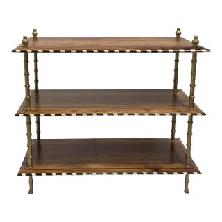 Three Tier Table With Bone Detail For Sale