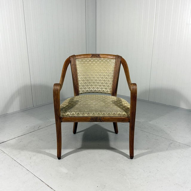 Antique Armchair in Velour, 1900s For Sale - Image 10 of 18
