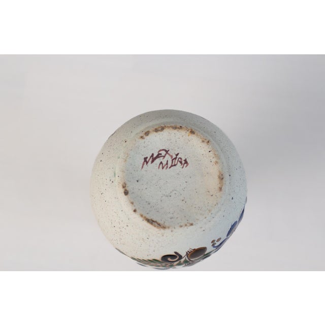 Vintage Mexican Tonala Pottery Vase For Sale - Image 10 of 12