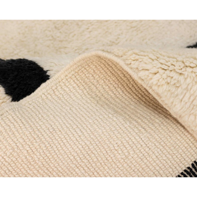 Hand-Knotted Wool Rug by Azele Studio For Sale - Image 4 of 9