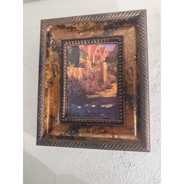 1990s Pair of Framed Philip Craig Impressionist Art Prints – "Hidecote Afterglow" & "Tuscan Hillside" For Sale - Image 5 of 12