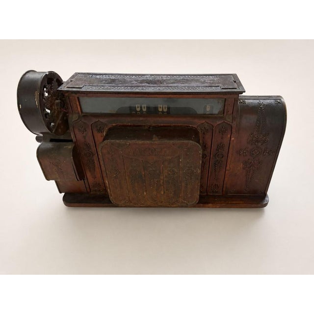Antique Art Nouveau Mechanical Cash Register from National Cash Register Company, 1929, in Good conditions. Designed 1920...