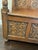 Brown Antique Hand-Carved Wood Storage Bench For Sale - Image 8 of 16