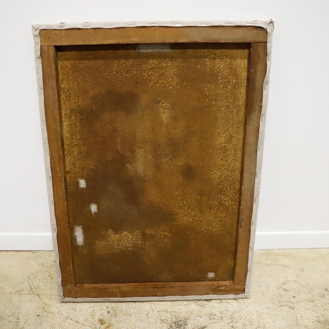 Mexican Portrait of a Mexican widow, oil on canvas, signed and dated 1883 For Sale - Image 3 of 4