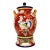 1980s Vintage Mediterranean Italian Style Boho Chic Ceramic Beverage Dispenser & Heating Base - 3 Piece Set. For Sale