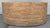 Original retail $1272, stylish Organic Modern Woven Banana Round Coffee Table, showroom floor sample
