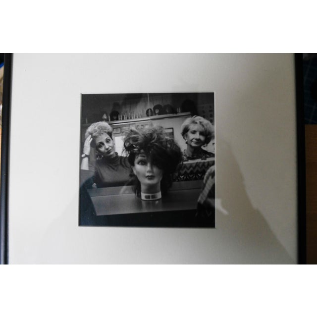 1990s Framed Washington DC Wig Shop Black and White Silver Gelatin Photograph For Sale In Washington DC - Image 6 of 6