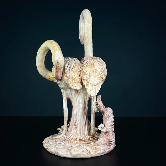 Original Ceramic Sculpture of Flamingo from Bassano, Italy, 1970s-1980s For Sale - Image 13 of 17