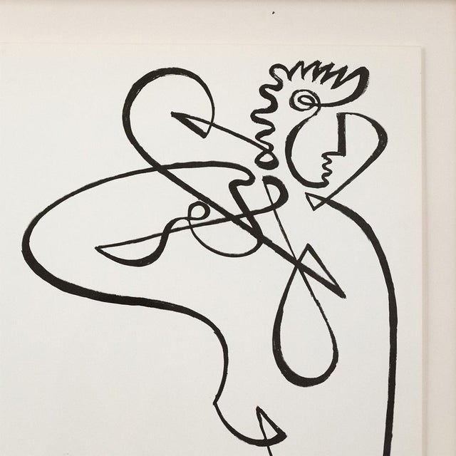1960s Line Drawing by Jean Negulesco For Sale In Los Angeles - Image 6 of 6