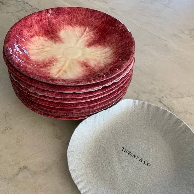 Ceramic Tiffany & Co. Este Ceramiche Rosso Savoy Cabbage Pasta Plate, 8 Available For Sale - Image 7 of 8