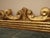 Gold 41" High Antique French Provincial Gold Gilt Wall Mantle Mirror W Scrolls For Sale - Image 8 of 12
