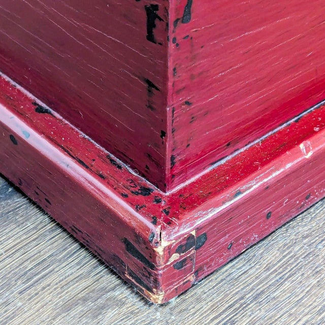 Asian Storage Trunk With Brass Hardware For Sale - Image 11 of 11