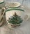 American Spode "Christmas Tree" Cup & Saucer Set of 8 For Sale - Image 3 of 11
