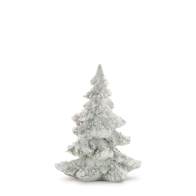 2020s Beaded Frosted Christmas Trees (Set of 2) For Sale - Image 5 of 5