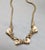 Vintage 1950s Signed Napier Book Piece Goldtone Ribbon Necklace For Sale In Philadelphia - Image 6 of 6