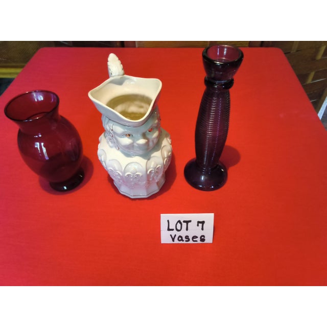 Vintage American 250th Birthday Celebration Tableware and Decorations; Leo Ward Blue Glasses, Pewter, Flags, Eagles and Red, White and Blue Decor For Sale - Image 9 of 18