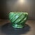 Mid 20th Century Bottle Green Ceramic Swirl Planter For Sale - Image 4 of 9
