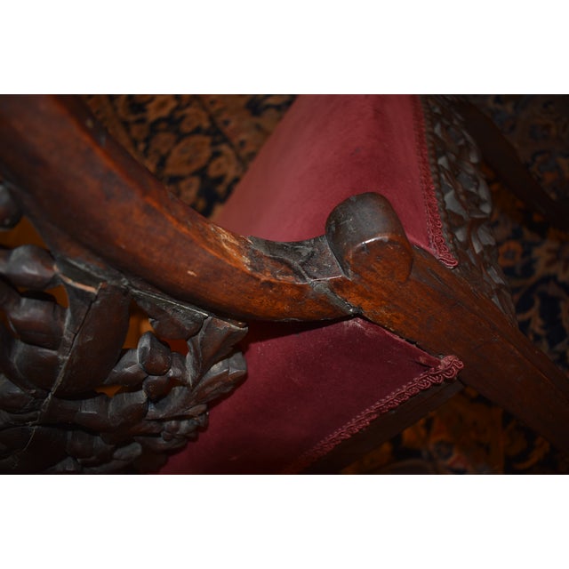 19th Century Set of Four Anglo Indian Rosewood Carved Side Chairs For Sale - Image 13 of 13