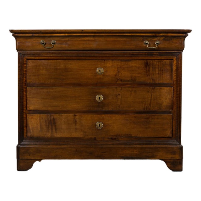 19th Century French Louis Philippe Walnut Chest of Drawers For Sale