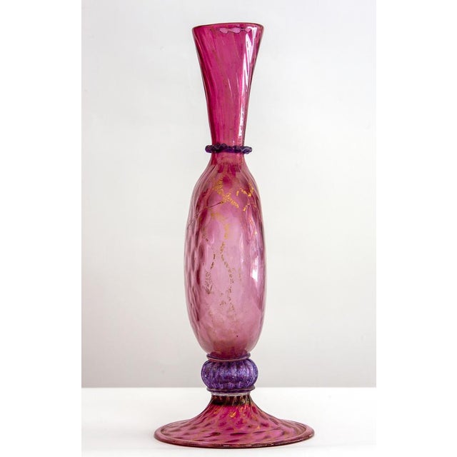 Mid-Century Modern Blown Glass Vase Model 1465 by Vittorio Zecchin for Venini, 1920s For Sale - Image 3 of 13