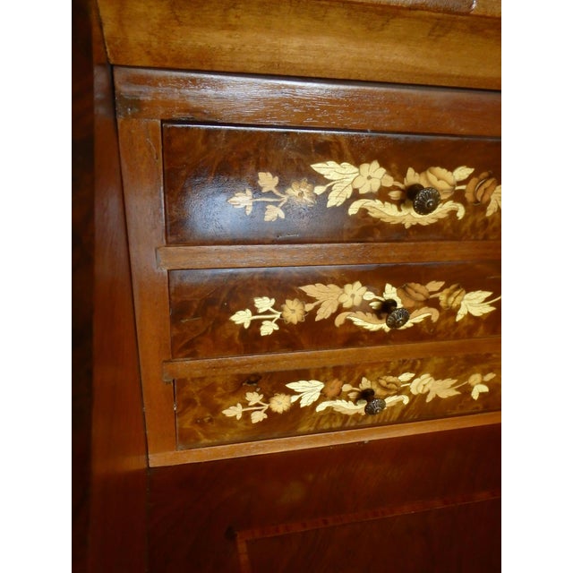 Ladies Secretaire with Flowers and Birds, 1890s For Sale - Image 10 of 18