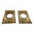 Hollywood Regency Sunburst Door Rosettes or Escutcheon Backplates For Sale