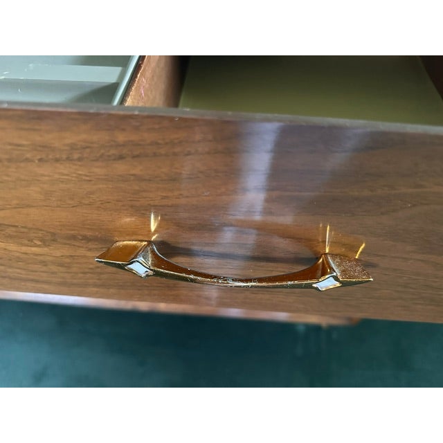 Kent-Coffey "The Auburn" Complete Mid-Century Modern Walnut Bedroom Suite | One-Family Owner Since New For Sale - Image 10 of 16