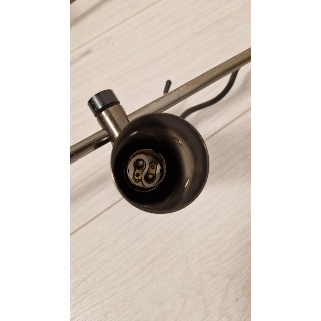 Vintage Wall Lamps in Burnished Chrome by Tito Agnoli for Oluce, 1960s, Set of 2, in Very Good conditions. Designed 1960...